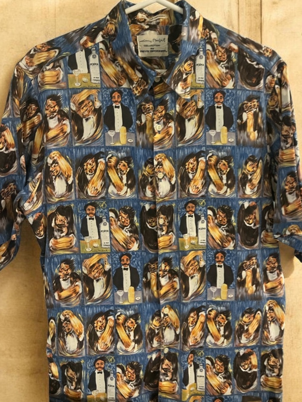 Vintage Reyn Spooner x Guy Buffet Vodka Bartender Button down shirt -Rare